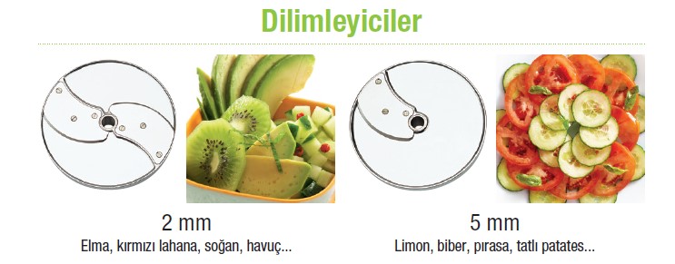 ROBOT COUPE CL 50/50 Ultra/52/55/60 Sebze Doğrama Makineleri İçin 8 Disk Paketi, EXPERT 8 DISK